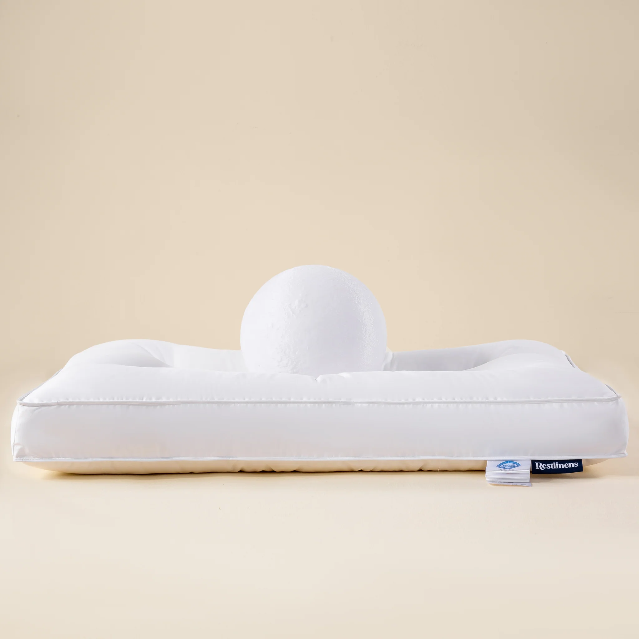Snowfall Plush Goose Down Pillow - Image 5